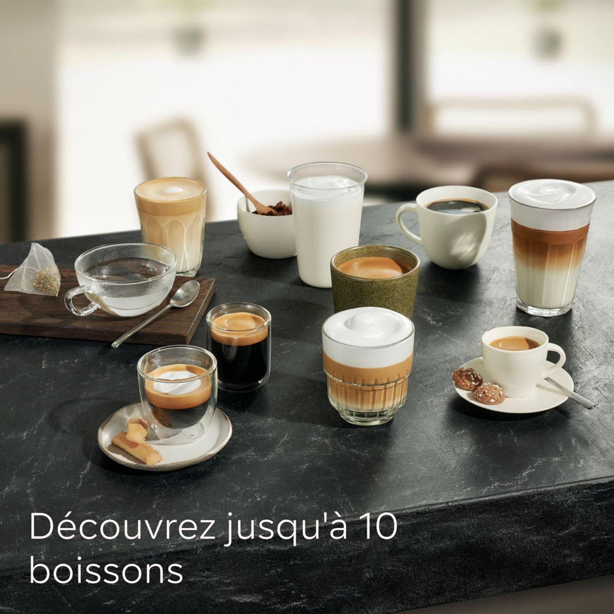 Voir la diapositive 4 : Siemens Expresso broyeur eq500 integral inox/noir lustré tq515r03