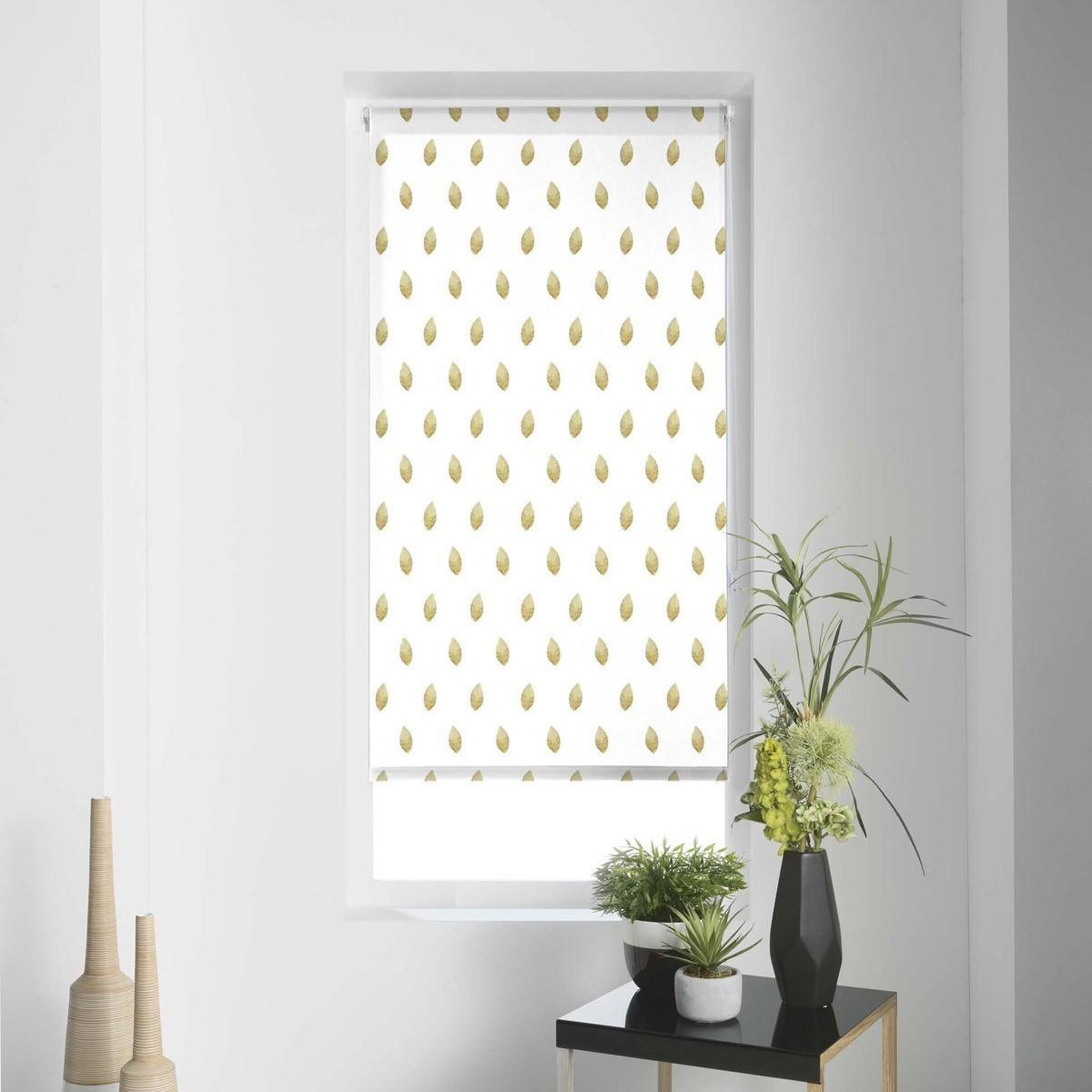 Douceur d'Intérieur Store enrouleur tamisant  verdura  60x90cm blanc