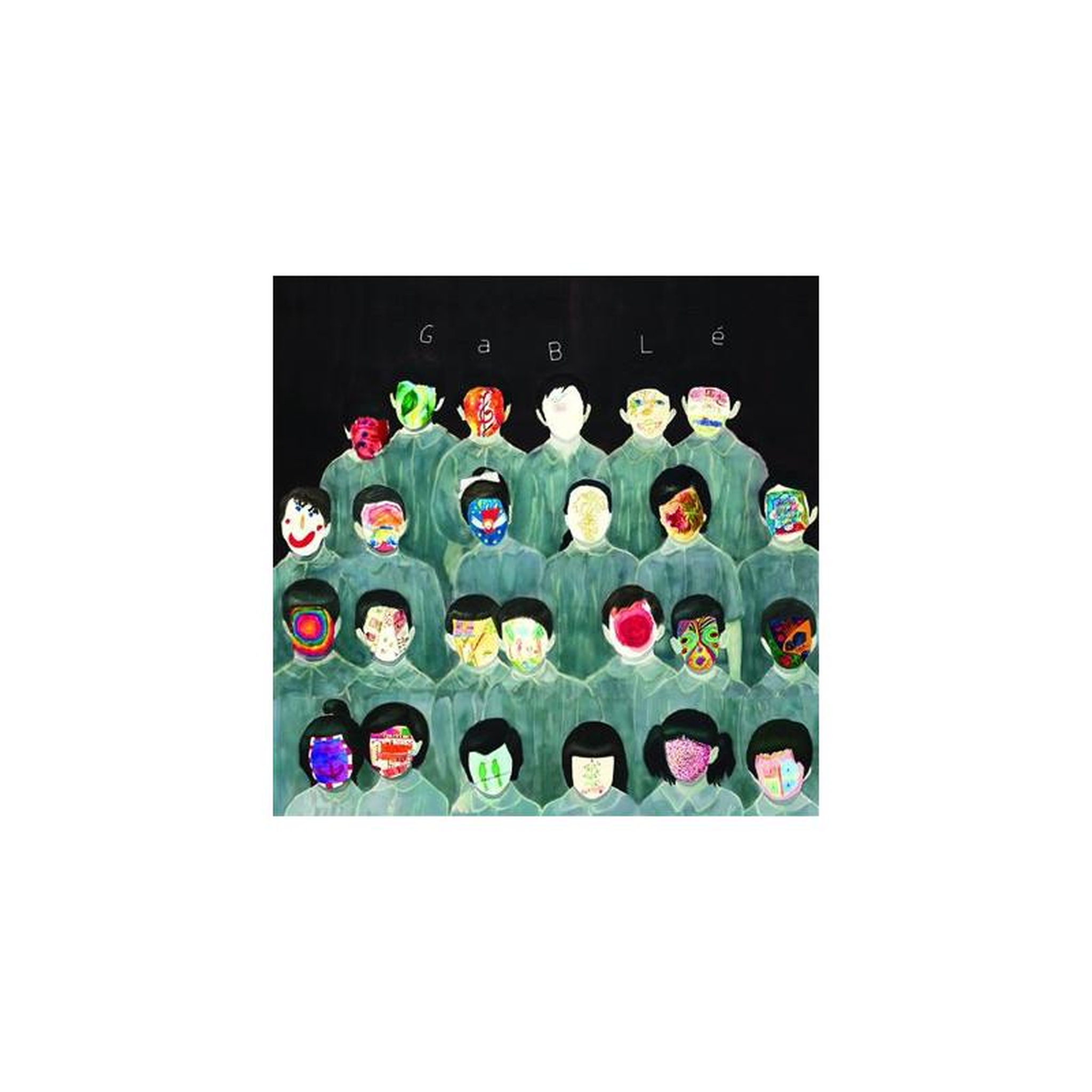 Vinyle pick the weak pochette illustration anime en grille avec lettres a b c