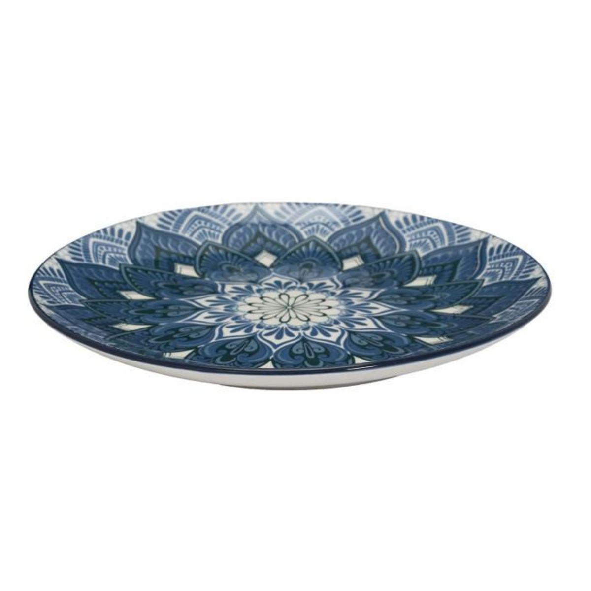 Paris Prix Service de Table 12 Pièces  Mandala  27cm Bleu