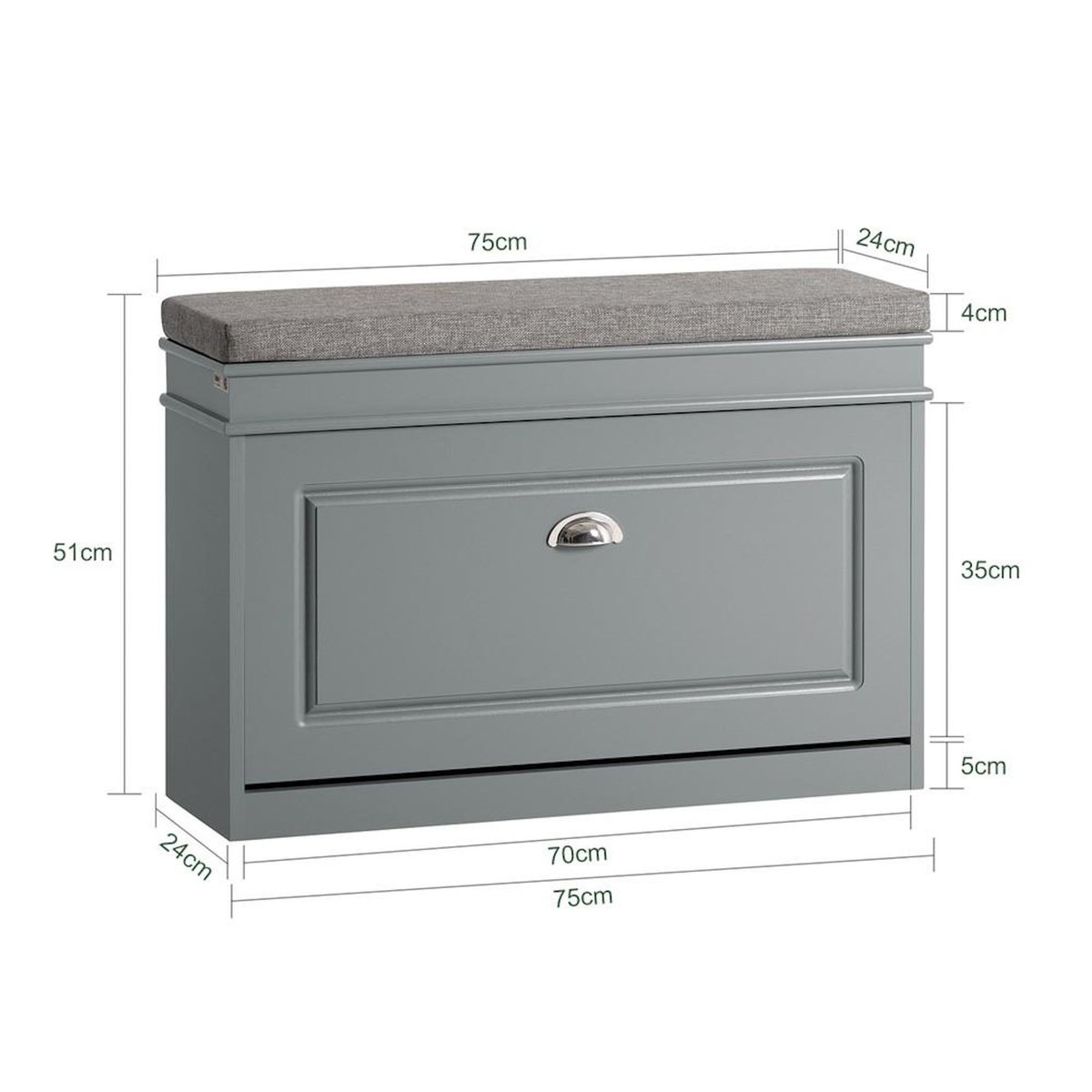 SOBUY SoBuy - Banc de Rangement à Chaussures avec Un Tiroir - Classique - FSR82-L