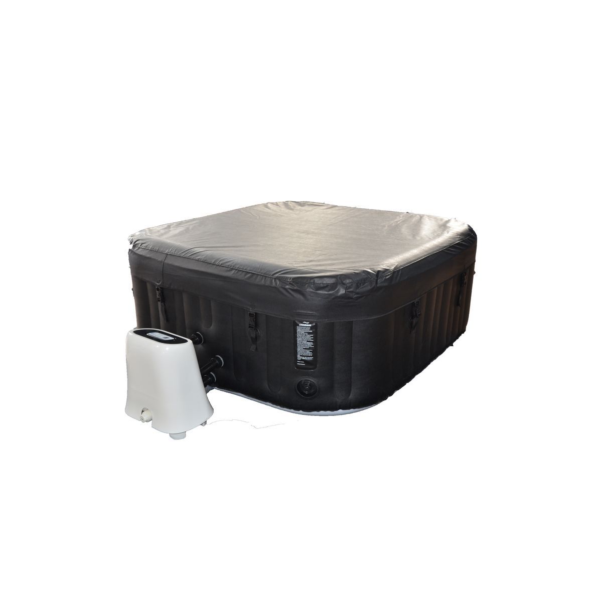 COCOONING Spa gonflable 4 places Carré 154x154x165 cm MALAGA