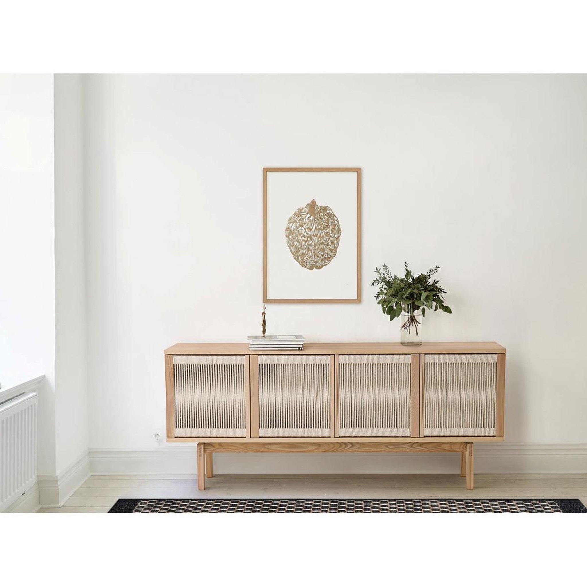 Voir la diapositive 3 : Paris Prix Buffet Design 4 Portes  Lilla  180cm Naturel