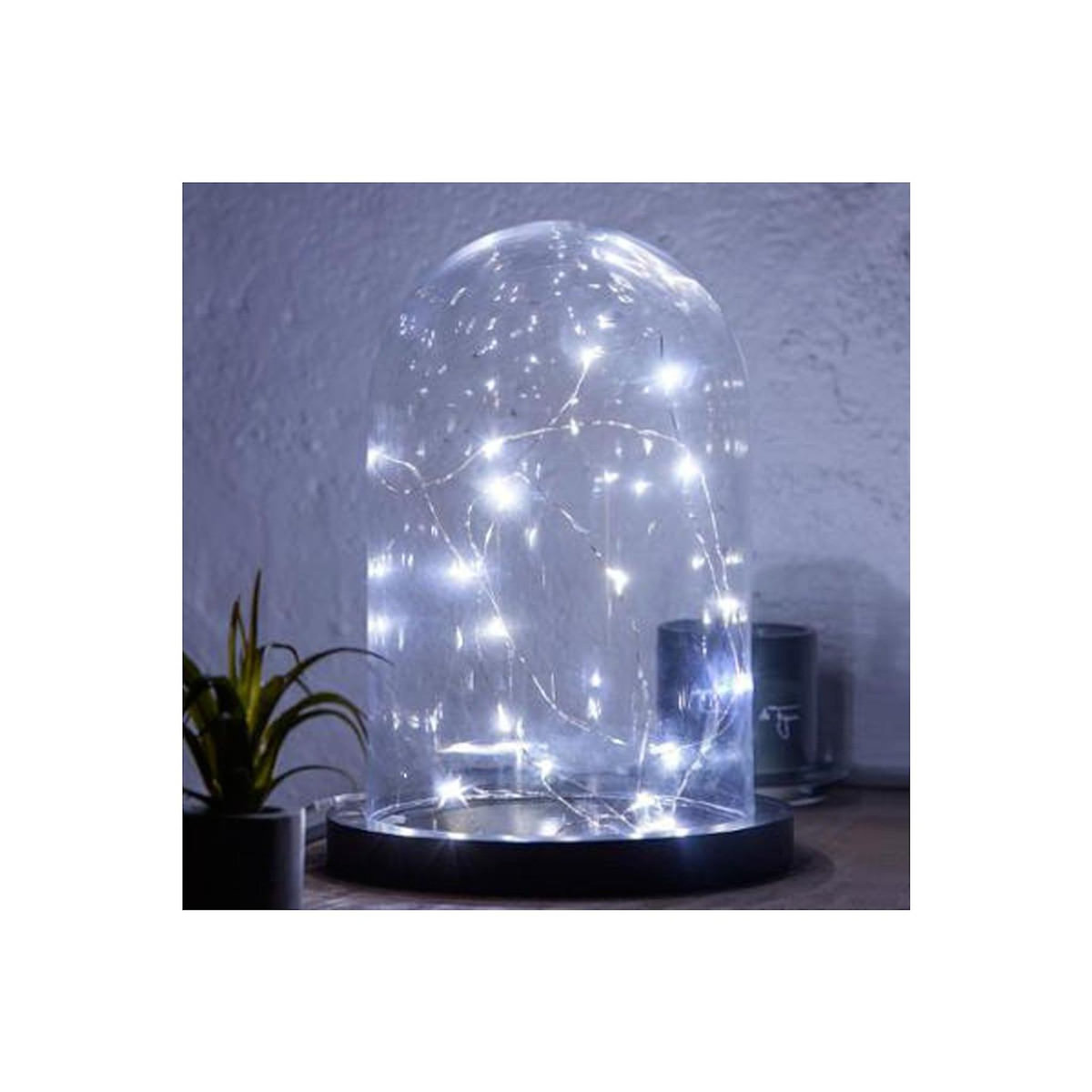 ATMOSPHERA Guirlande Lumineuse  20 Led Blanc  215cm Chrome