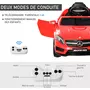 HOMCOM Voiture véhicule électrique enfant 6 V 7 Km/h max. télécommande effets sonores + lumineux Mercedes GLA AMG rouge