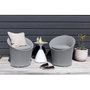 Voir la diapositive 6 : Paris Prix Salon de Jardin Design  Spoga  73cm Gris & Blanc