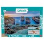 GOLIATH Puzzles 1000 et 500 pièces - Collection Ushuaia Island Archway et Kangourou (Australie)