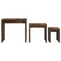 Voir la diapositive 5 : VIDAXL Tables basses gigognes 3 pcs chene fume bois d'ingenierie