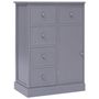 Voir la diapositive 4 : VIDAXL Buffet avec 10 tiroirs Gris 113x30x79 cm Bois