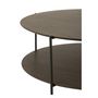Voir la diapositive 4 : Paris Prix Table Basse Design  Rodolfo  113cm Marron Foncé