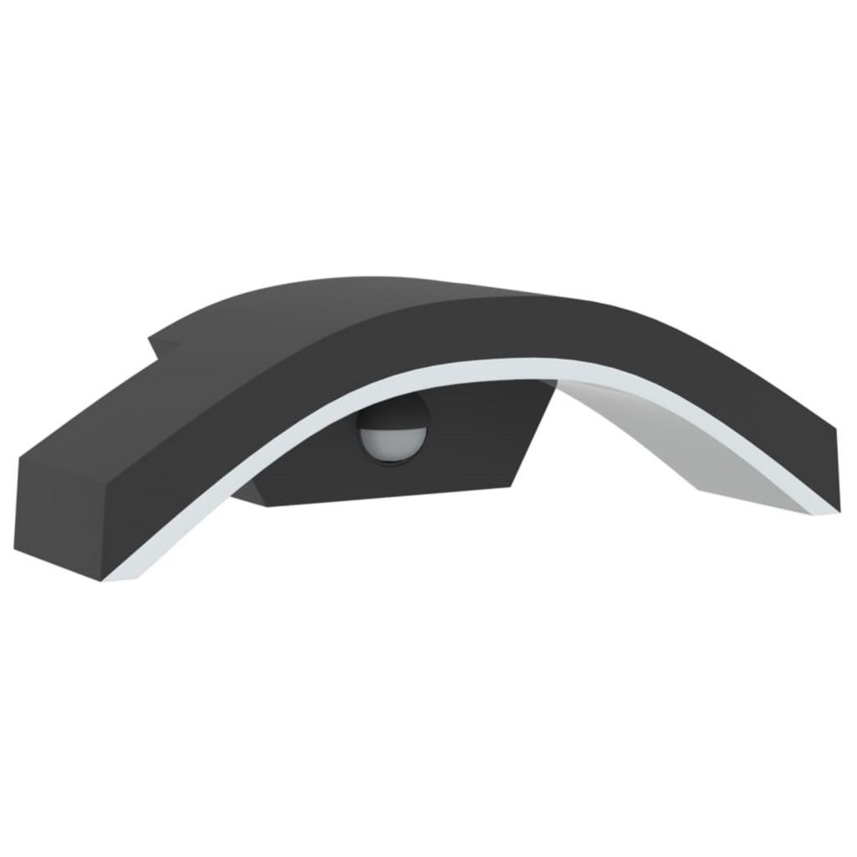 VIDAXL Appliques murales LED d'exterieur avec capteurs 2 pcs noir