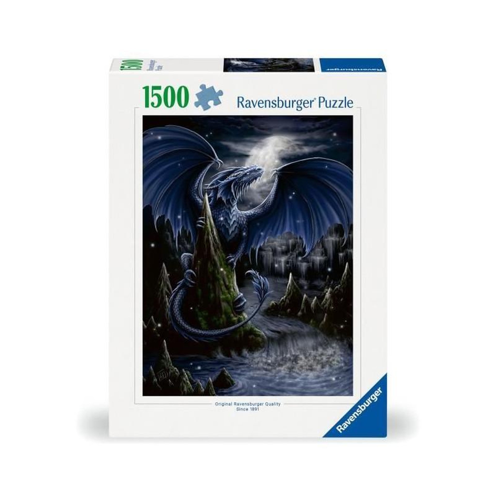 Voir la diapositive 2 : RAVENSBURGER Puzzle 1500 pièces Le Dragon bleu – Ravensburger – Dès 14 ans – Adulte – 80x60 cm
