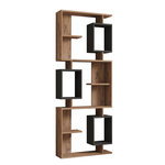 Habitat et Jardin Bibliothèque en bois  Icardi  - 90 x 24 x 171 cm - Pin atlantiqueAnthracite