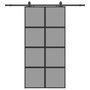 Voir la diapositive 2 : VIDAXL Porte coulissante avec kit de quincaillerie noir 102,5x205 cm