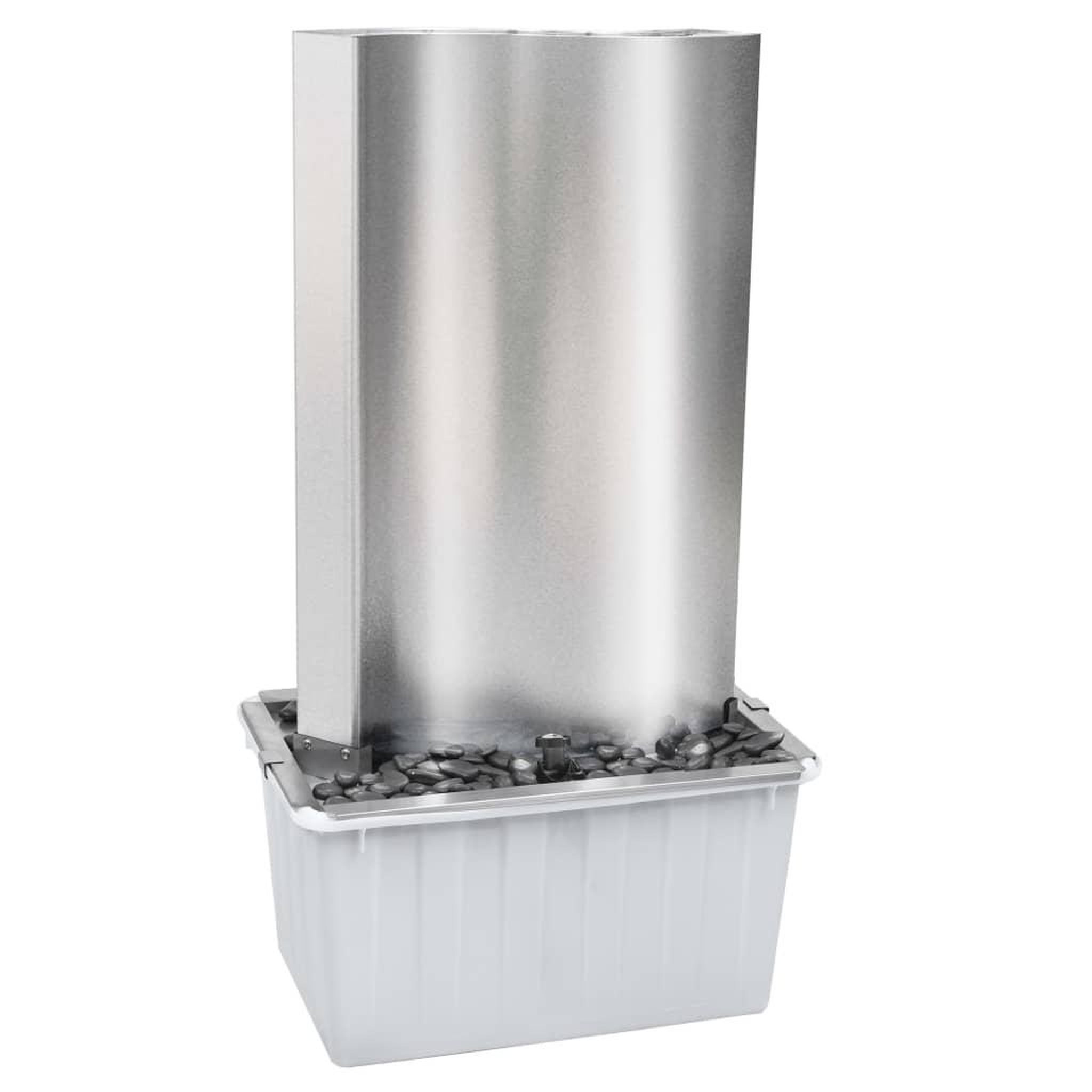 Voir la diapositive 3 : VIDAXL Fontaine de jardin argente 60,2x37x122,1 cm acier inoxydable