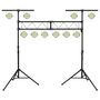 Voir la diapositive 2 : VIDAXL Support de lampe 338x115x(180-300) cm Acier