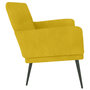 Voir la diapositive 4 : VIDAXL Banc Jaune 108x79x79 cm Velours