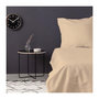 Voir la diapositive 1 : GENERIQUE Parure de lit - 1 housse de couette 220 x 240 cm + 2 taies d'oreiller 60 x 60 cm - Satiné 100% coton - Beige