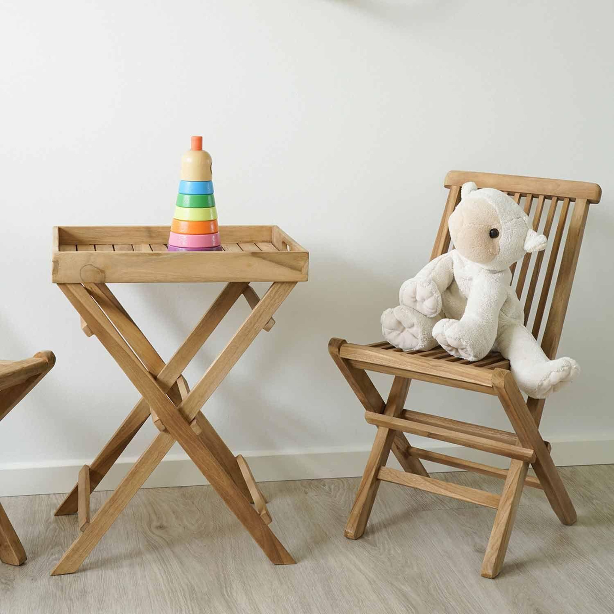 Voir la diapositive 4 : HOUSE NORDIC Table de jardin pliante RONDA avec plateau