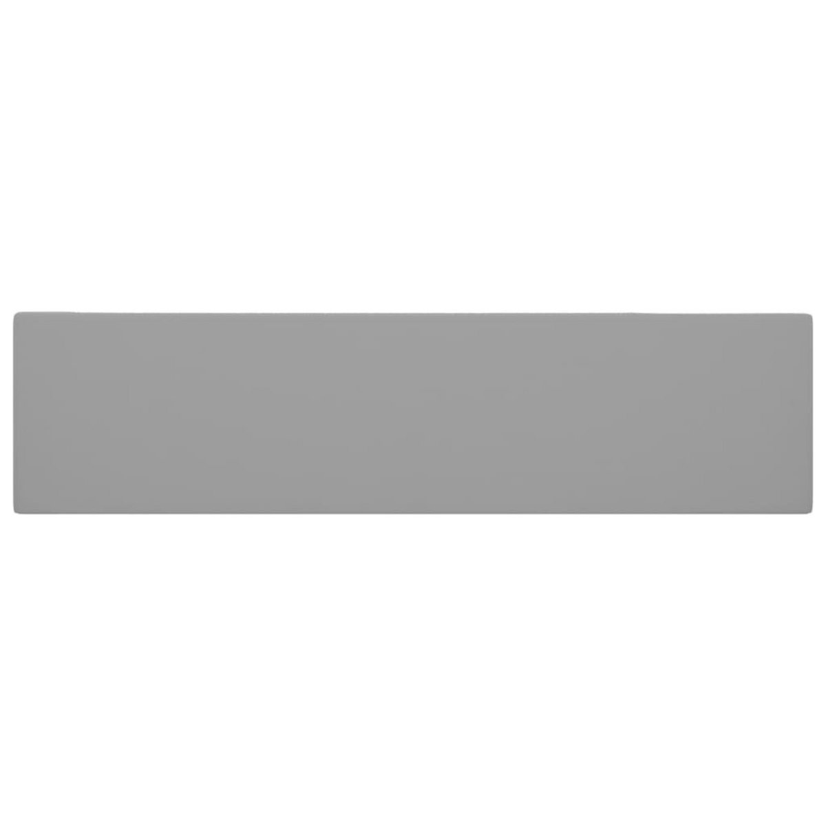 VIDAXL Lavabo de salle de bain avec trop-plein Ceramique Gris clair