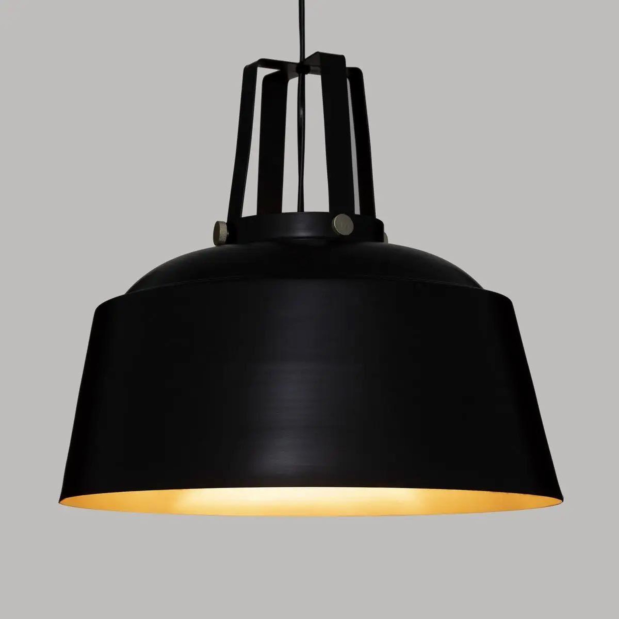 Voir la diapositive 3 : ATMOSPHERA Lampe suspension design  deep soul  35cm noir