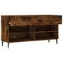 Voir la diapositive 5 : VIDAXL Banc à chaussures chêne fumé 102x35x55 cm bois d ingénierie