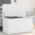 VIDAXL Coffre de rangement Blanc 84x42x46 cm Bois d'ingenierie