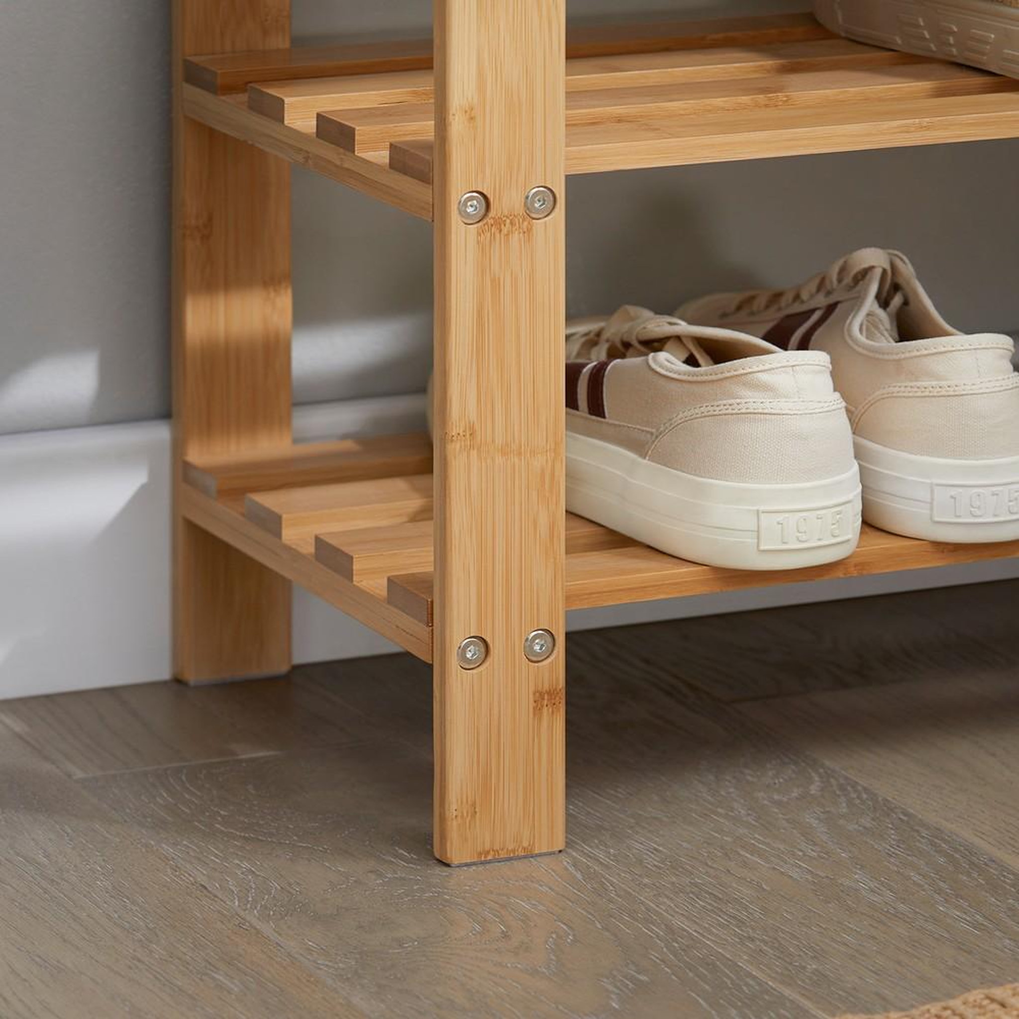 Voir la diapositive 6 : SOBUY SoBuy - Banc de rangement à chaussures avec 2 étagères - Nordique - FSR02-K