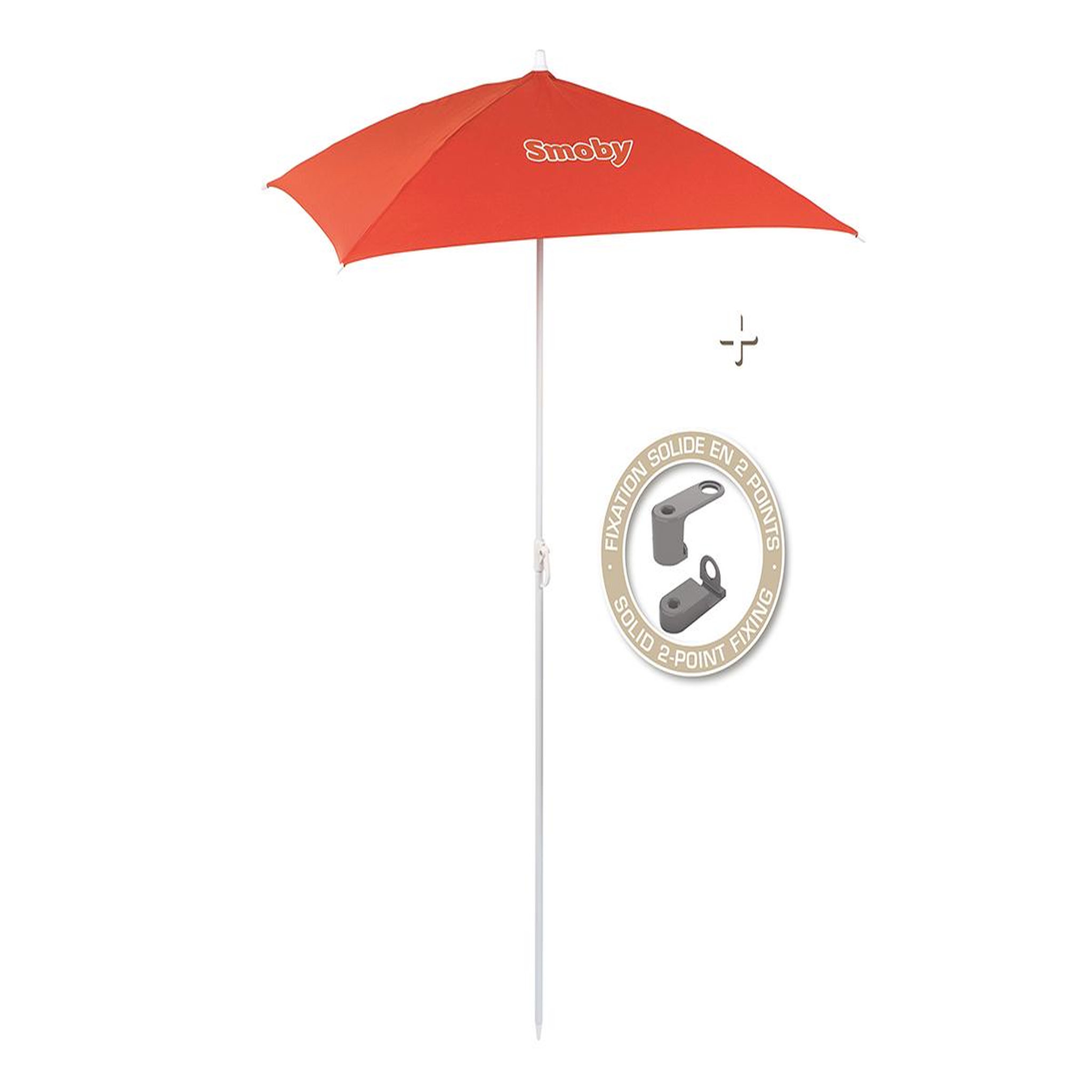 Voir la diapositive 3 : SMOBY Parasol pour table de pique-nique cabane - Smoby