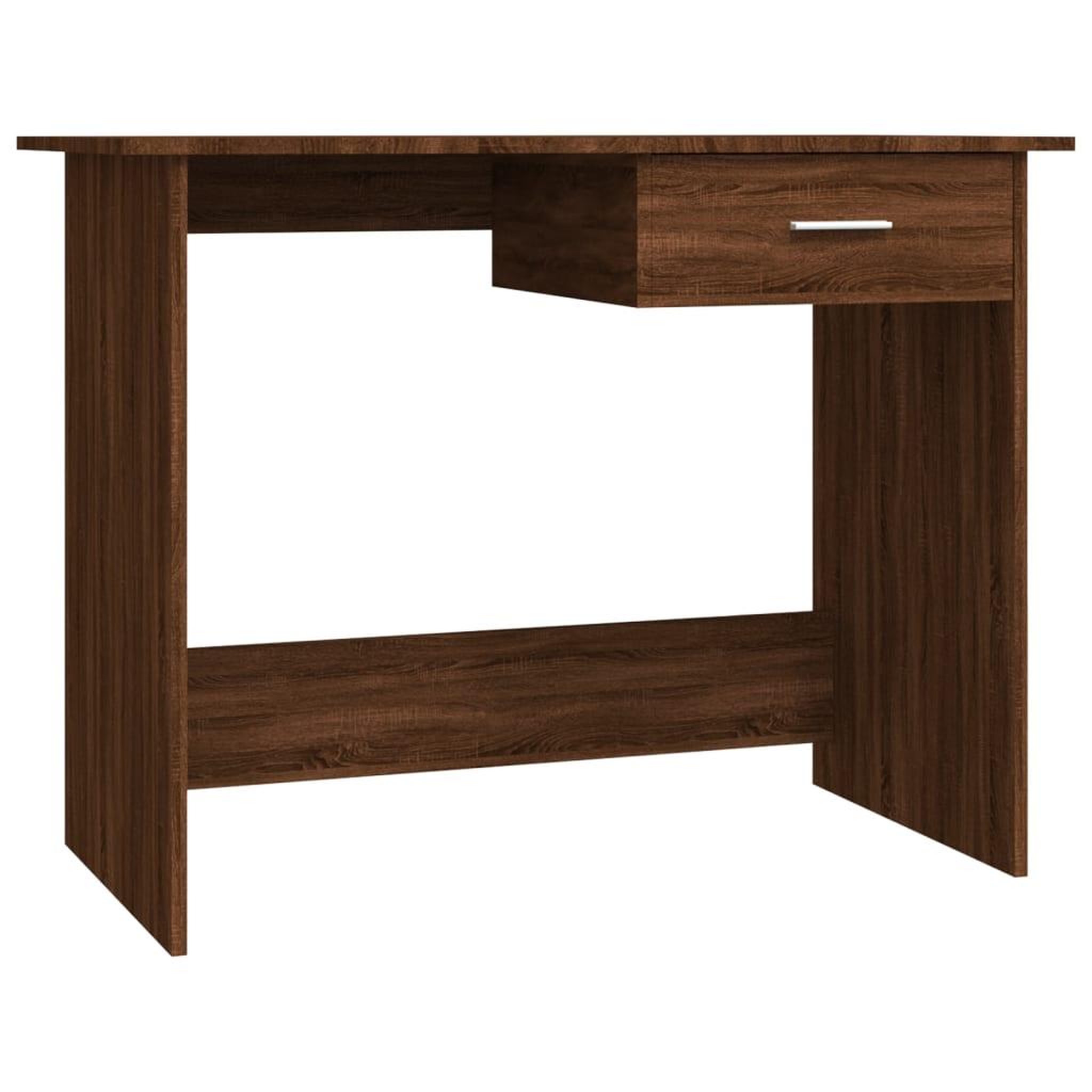 Voir la diapositive 2 : VIDAXL Bureau Chene marron 100x50x76 cm Bois d'ingenierie