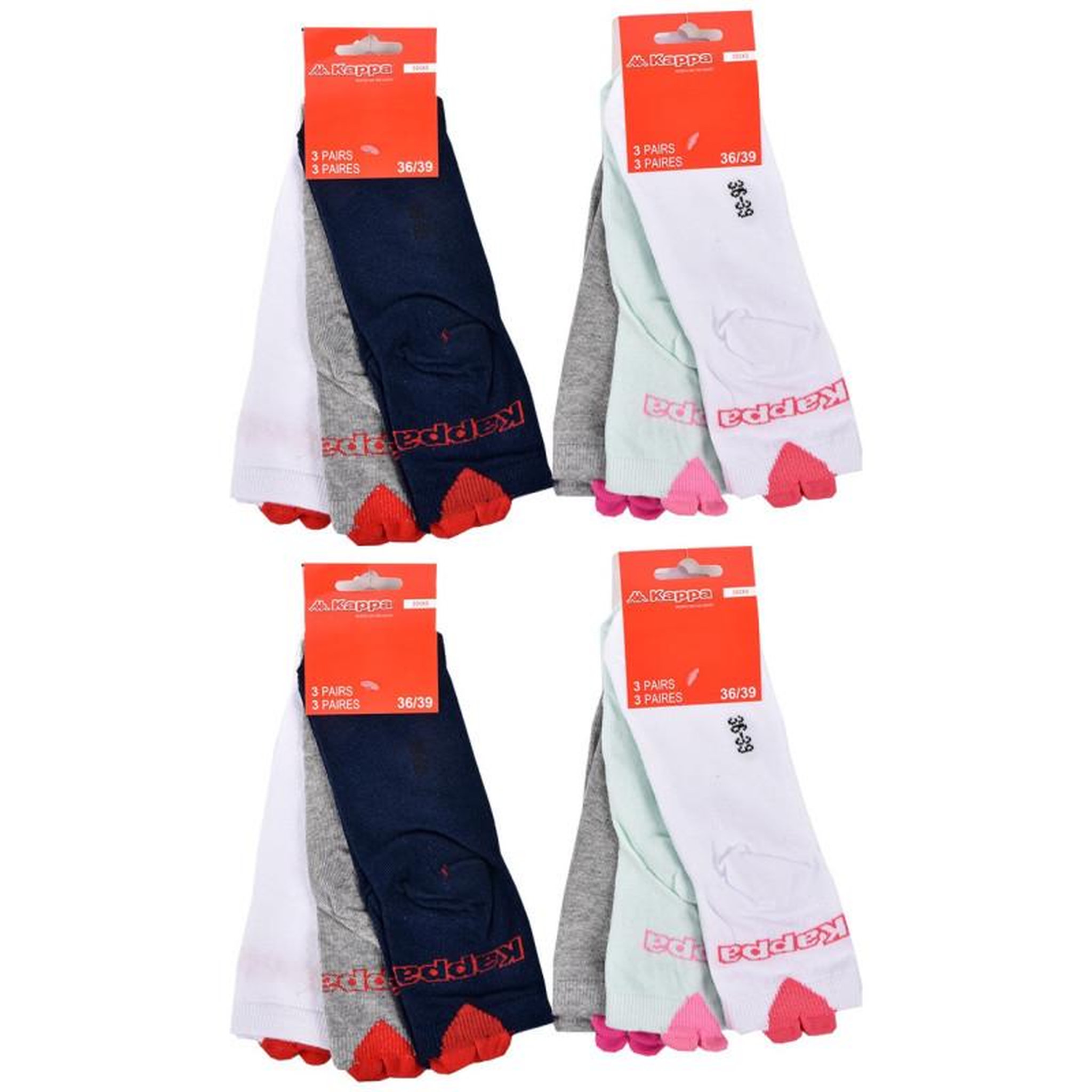 Voir la diapositive 3 : KAPPA Chaussettes Enfant VILLE KAPPA Lot de 12
