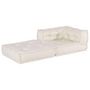 Voir la diapositive 4 : VIDAXL Pouf modulaire creme 70x70x54 tissu