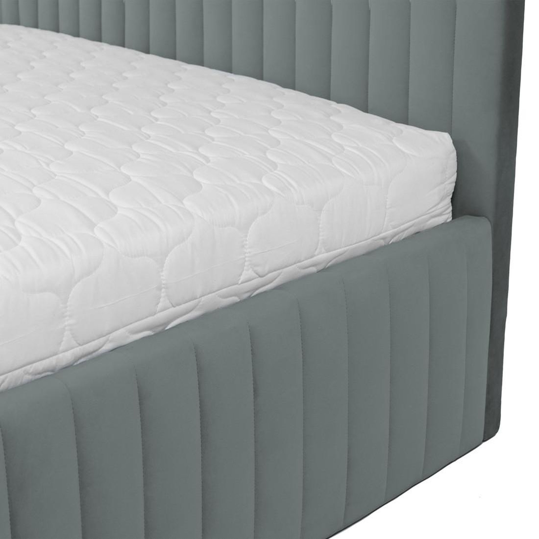 Voir la diapositive 5 : BEST MOBILIER Stuart - lit coffre - 180x200 cm - sommier inclus - en velours