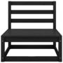 Voir la diapositive 5 : VIDAXL Salon de jardin 4 pcs noir bois de pin massif