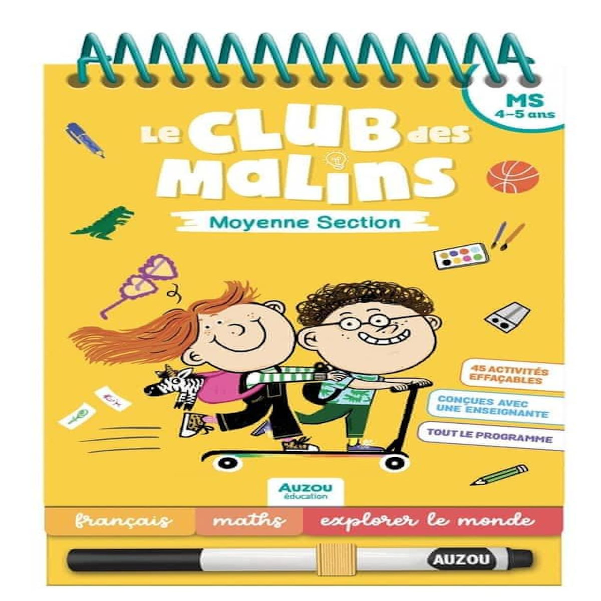LE CLUB DES MALINS MOYENNE SECTION, Auzou Education