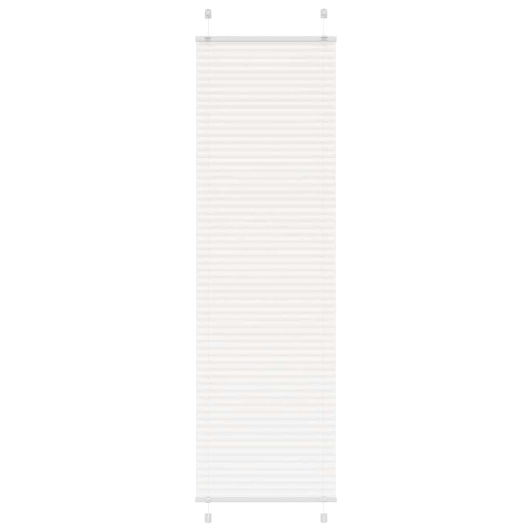 VIDAXL Store plisse blanc 60x200 cm largeur du tissu 59,4 cm polyester