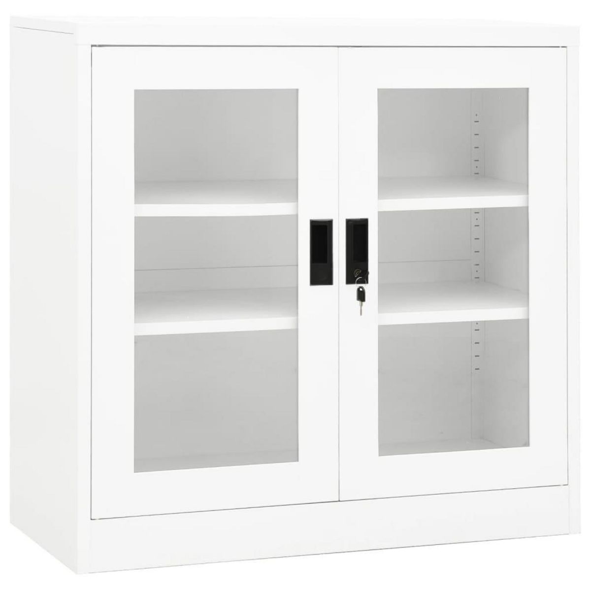 VIDAXL Armoire de bureau Blanc 90x40x90 cm Acier