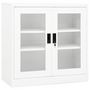 Voir la diapositive 1 : VIDAXL Armoire de bureau Blanc 90x40x90 cm Acier