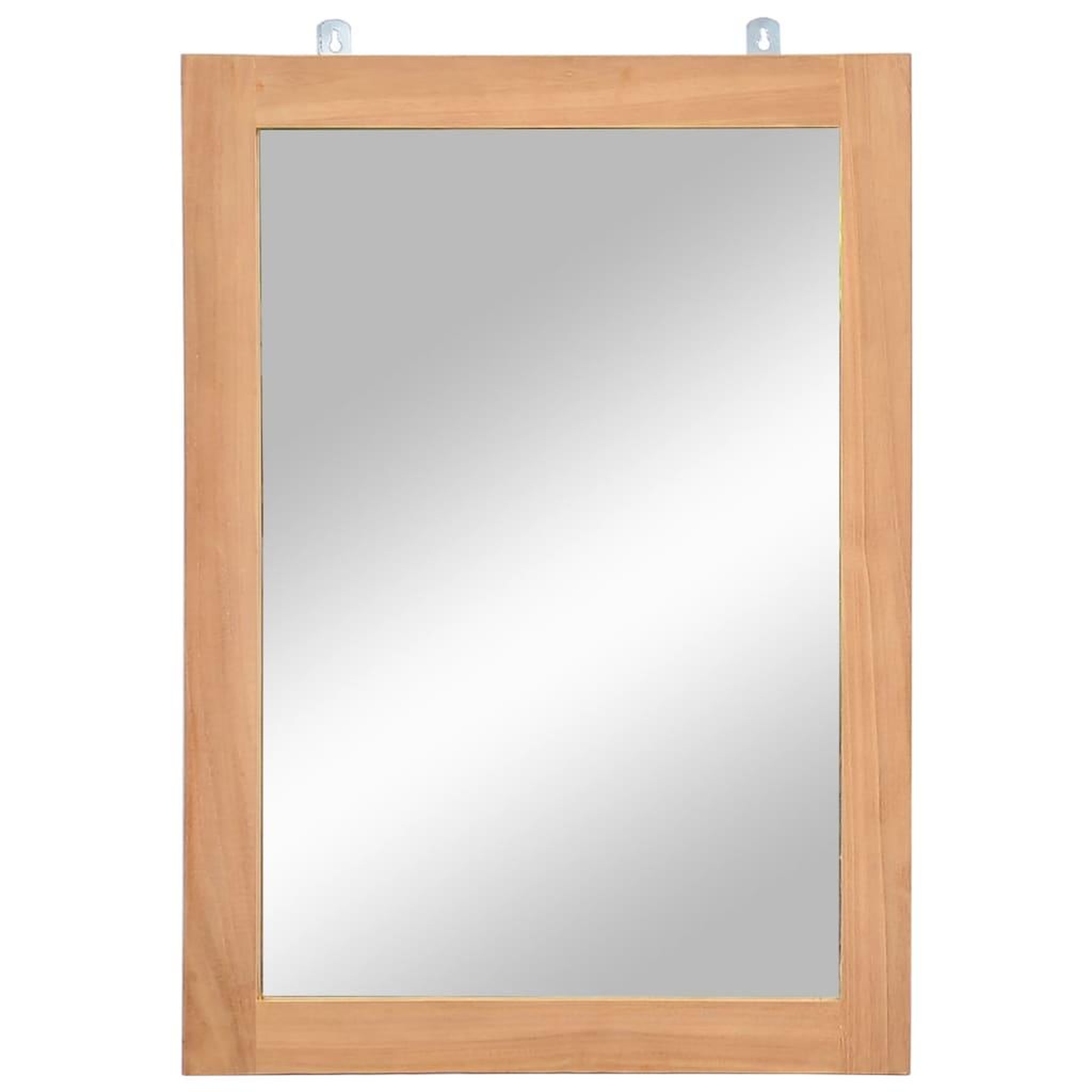 VIDAXL Miroir mural Teck massif 50 x 70 cm