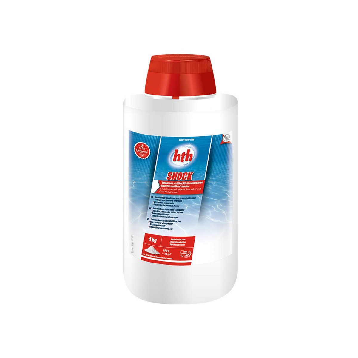 HTH Chlore choc poudre sans stabilisant Shock 4 kg - HTH