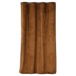 Douceur d'Intérieur Rideau Alban - Velours côtelé. Coloris disponibles : Marron, Blanc