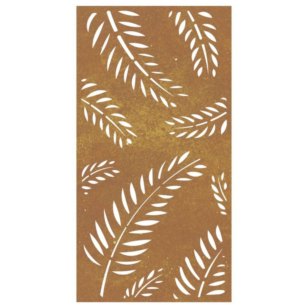 VIDAXL Decoration murale jardin 105x55 cm acier corten design feuille