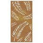 Voir la diapositive 4 : VIDAXL Decoration murale jardin 105x55 cm acier corten design feuille