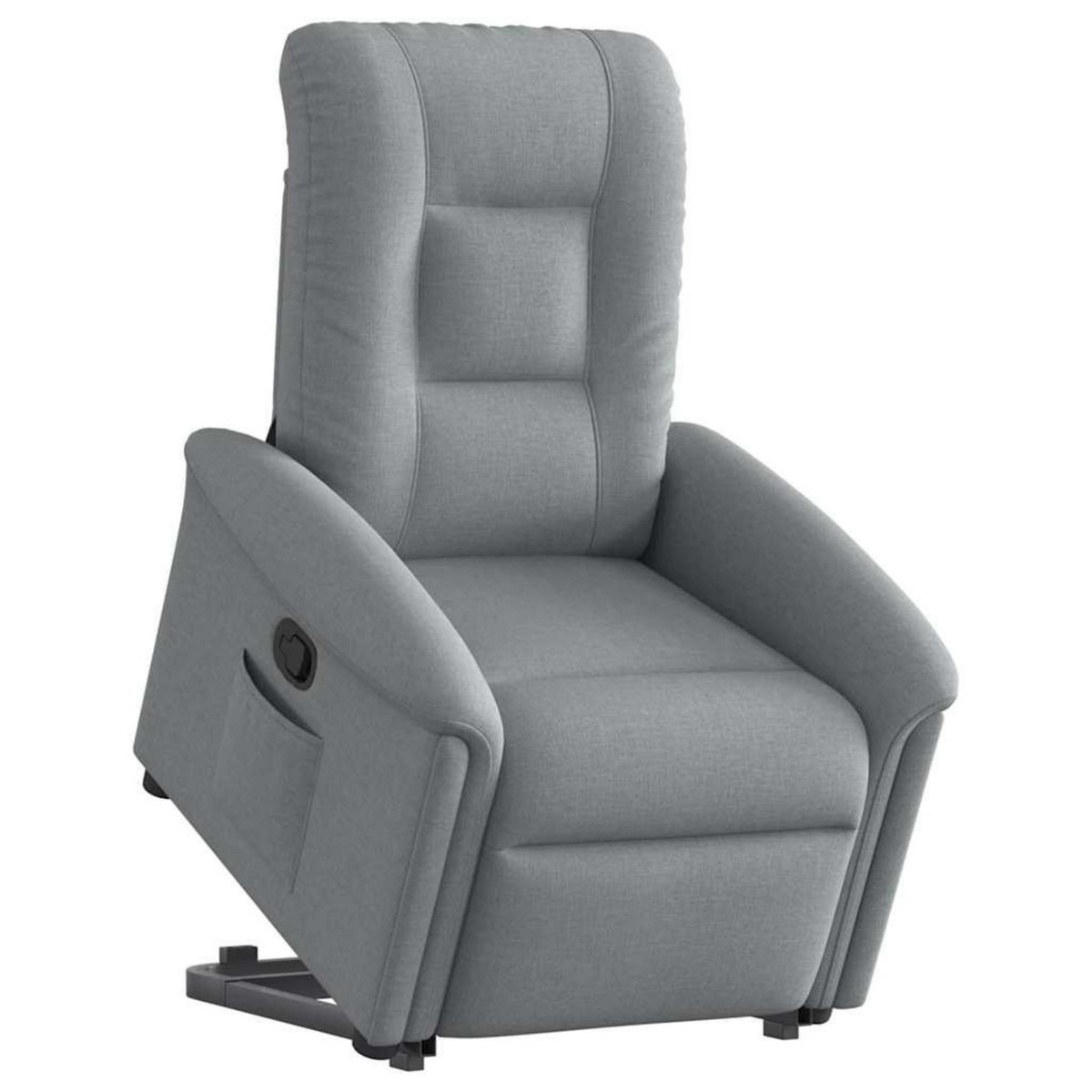 VIDAXL Fauteuil inclinable Gris clair Tissu