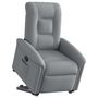 Voir la diapositive 2 : VIDAXL Fauteuil inclinable Gris clair Tissu
