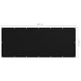 VIDAXL Ecran de balcon Noir 120x300 cm Tissu Oxford