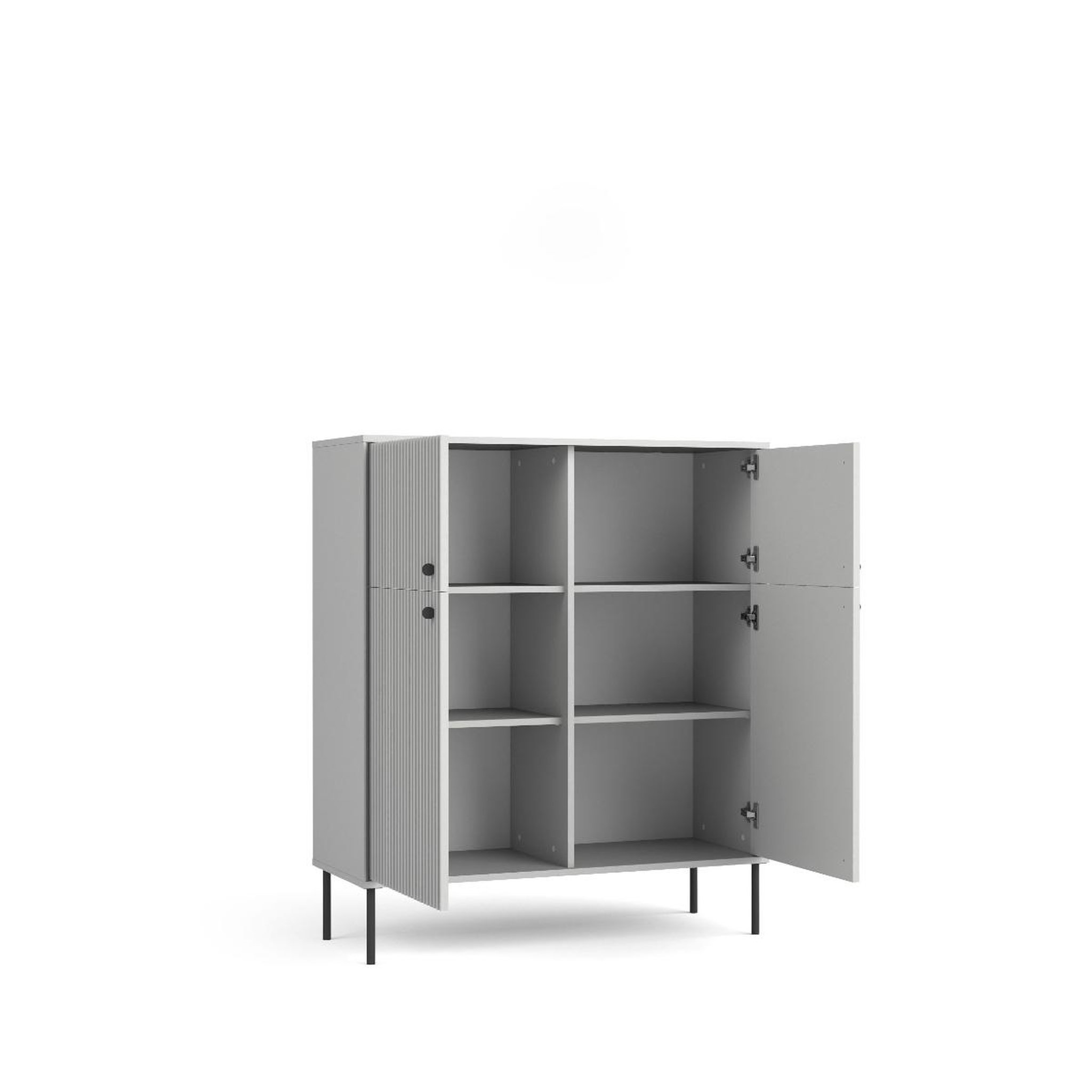 Voir la diapositive 4 : JLC KREATION Argentier-bar moderne 4 portes simy