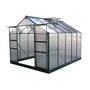 Voir la diapositive 1 : Habitat et Jardin Serre jardin polycarbonate  Dahlia  Vert Sapin 7,67 m²