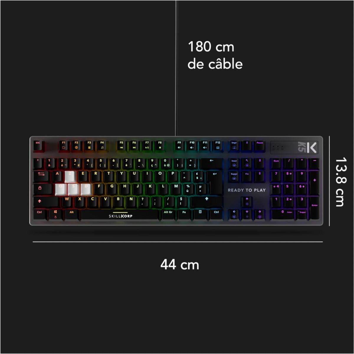 SKILLKORP Clavier gamer K5 NOIR Access