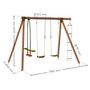 Voir la diapositive 3 : Soulet Portique balançoire -  Bois - H2,20m - GABIN